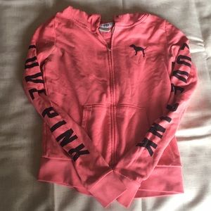 Pink Zip Up Hoodie